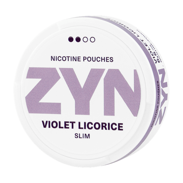 Pouches de nicotina ZYN Violet Licorice Slim