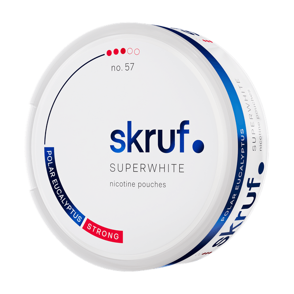 SKRUF Superwhite Polar Eucalyptus Strong No 57 nikotinpárnák