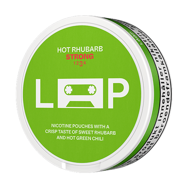 LOOP Hot Rhubarb Strong nicotinezakjes