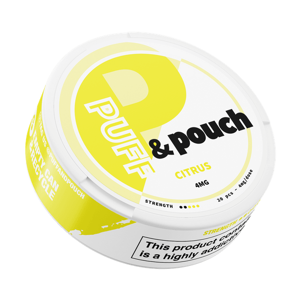 Puff and Pouch Citrus 4mg nicotinezakjes
