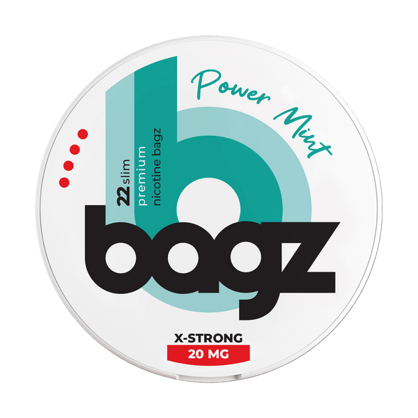 Bagz Power Mint Max 20mg nikotinpárnák