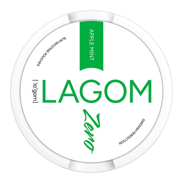 LAGOM Apple Mint Zero Nicotine Free nicotinezakjes