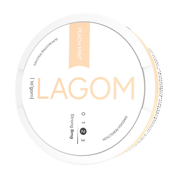LAGOM Peach Mint 8mg nikotinpárnák