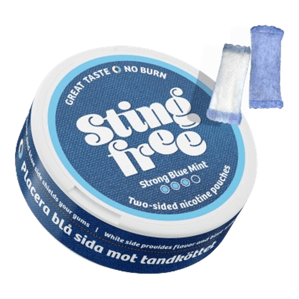 STING FREE Strong Blue Mint nikotinpárnák
