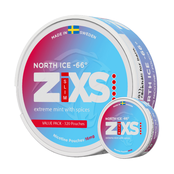 ZIXS North Ice 66 Jumbo Can nicotine pouches