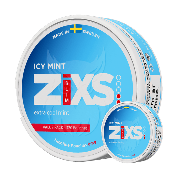 Pouches de nicotina ZIXS ZIXS Icy Mint Jumbo Can